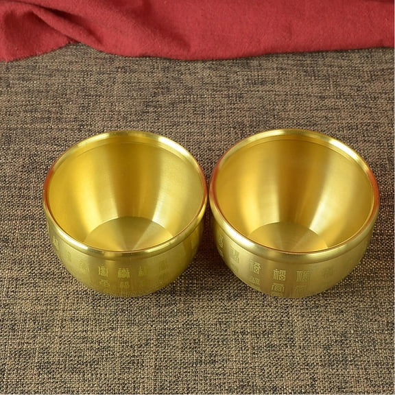 Baluue Treasure Basin Decor Copper Decorative Bowl for Spring Festival 1Pack