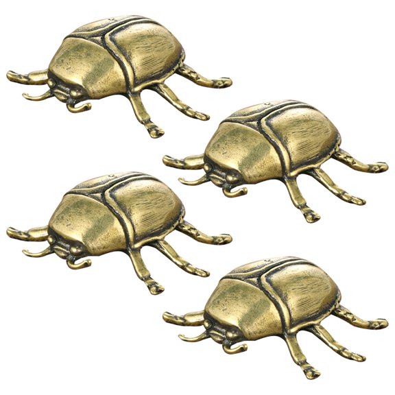 Baluue Vintage Brass Beetle Decor - Golden Steampunk Insect for Home and Garden