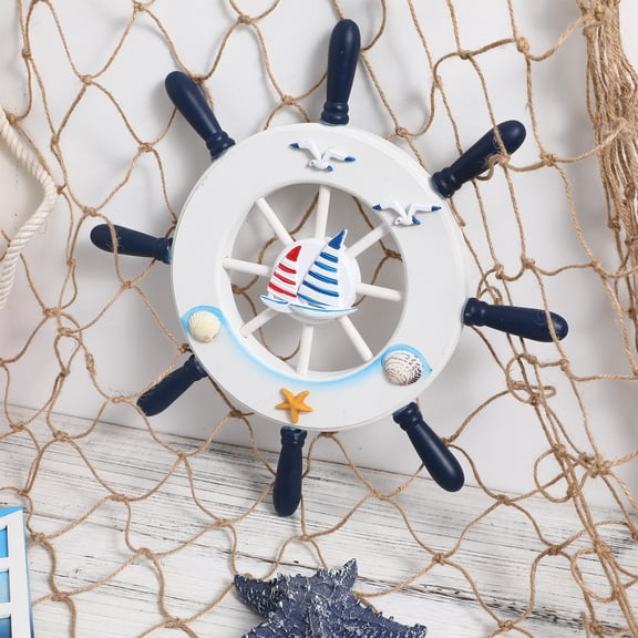 Baluue Light Brown Wall Fish Net Decorative Fishing Net for Photographing Background