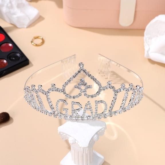 Baluue Crown for Wedding Bridal Tiara Rhinestone Crown Silver Alloy 1PC