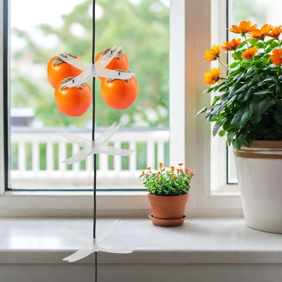 Baluue White Plastic Multi-Layer Air Drying Rack for Herbs Fruits and Vegetables with Easy Assembly