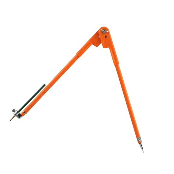 Baluue Woodworking Compass Orange Durable PP Plastic with Zinc Alloy Adjustable Scribing Tool