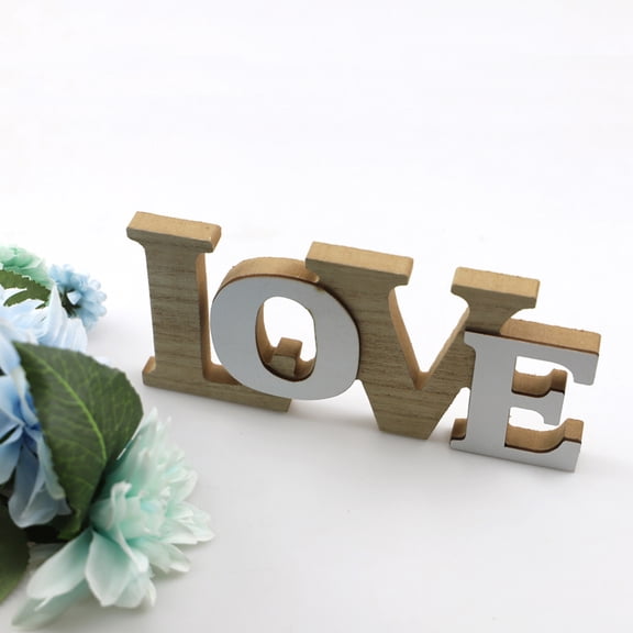 Baluue Romantic Wooden Sign Ornament for Home Decoration, Multi-Purpose Rustic Wall Decor, 1 Piece