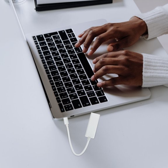 Baluue Back to School Type C Ethernet Adapter USB Network Adapter Ethernet Aluminum Alloy 1Pack