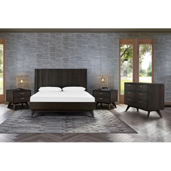 Baly 4 Piece Acacia King Bedroom Set