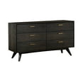 thumbnail image 1 of Baly Acacia Mid-Century 6 Drawer Dresser, 1 of 10
