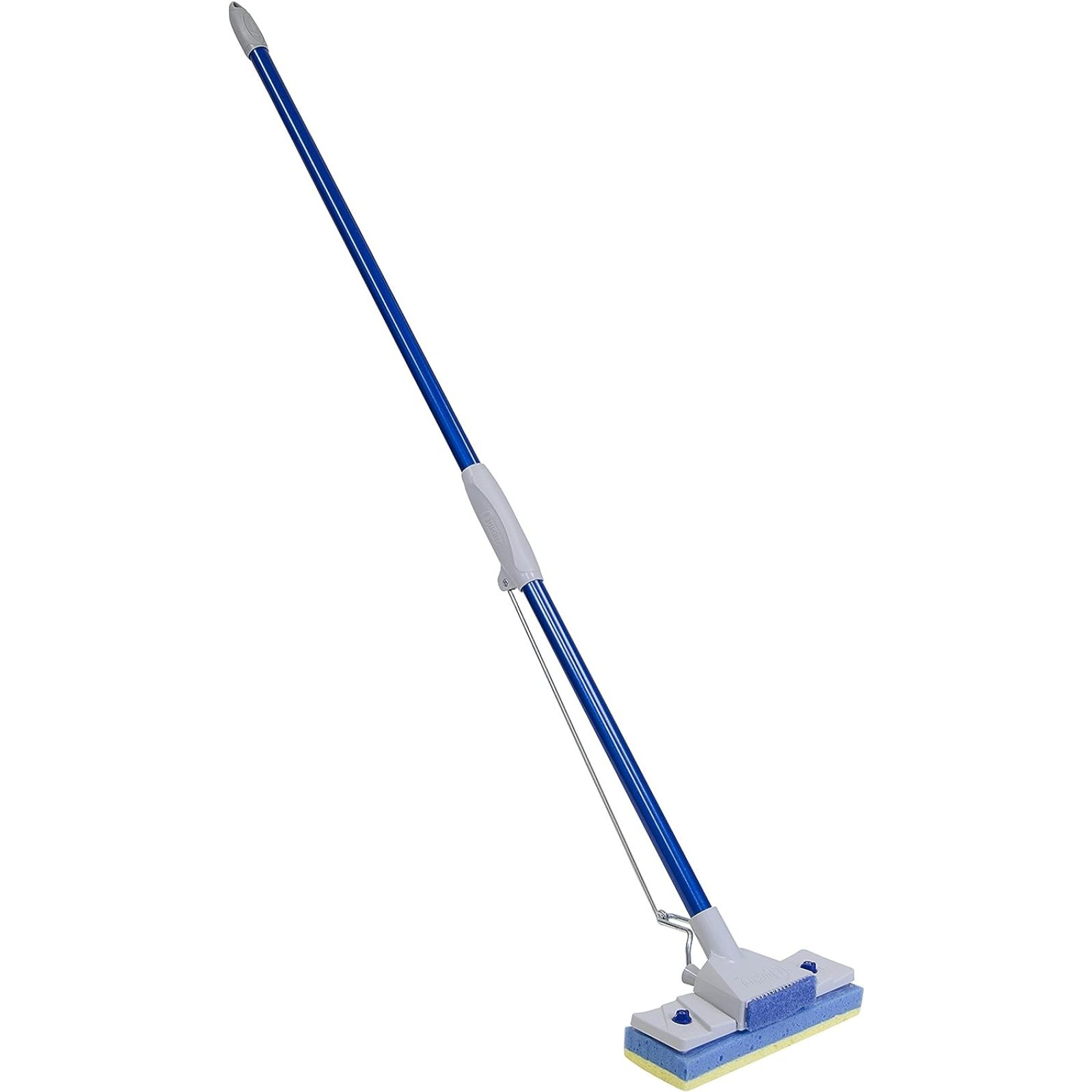 BalyFovin Butterfly Sponge Floor Wet Mop for Cleaning, Blue, Builtin