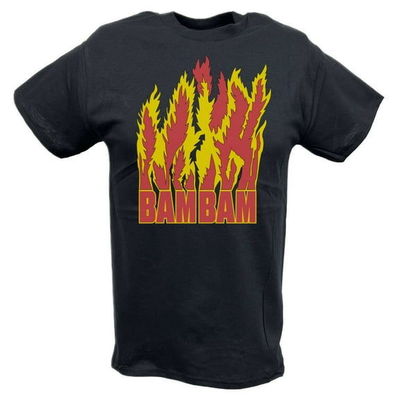 Bam Bam Bigelow Flames Mens Legends T-shirt S