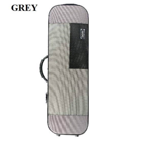 Bam Stylus 5001SG 4/4 Violin Case with Grey Exterior and Silver Interior