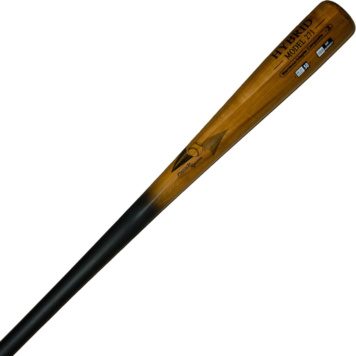 BamBooBat Bamboo/Maple Composite Wood BBCOR Baseball Bat HBBG271 33
