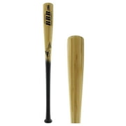 BamBooBat Bamboo Wood Baseball Bat: HBBN30D Black/Natural 30 inch