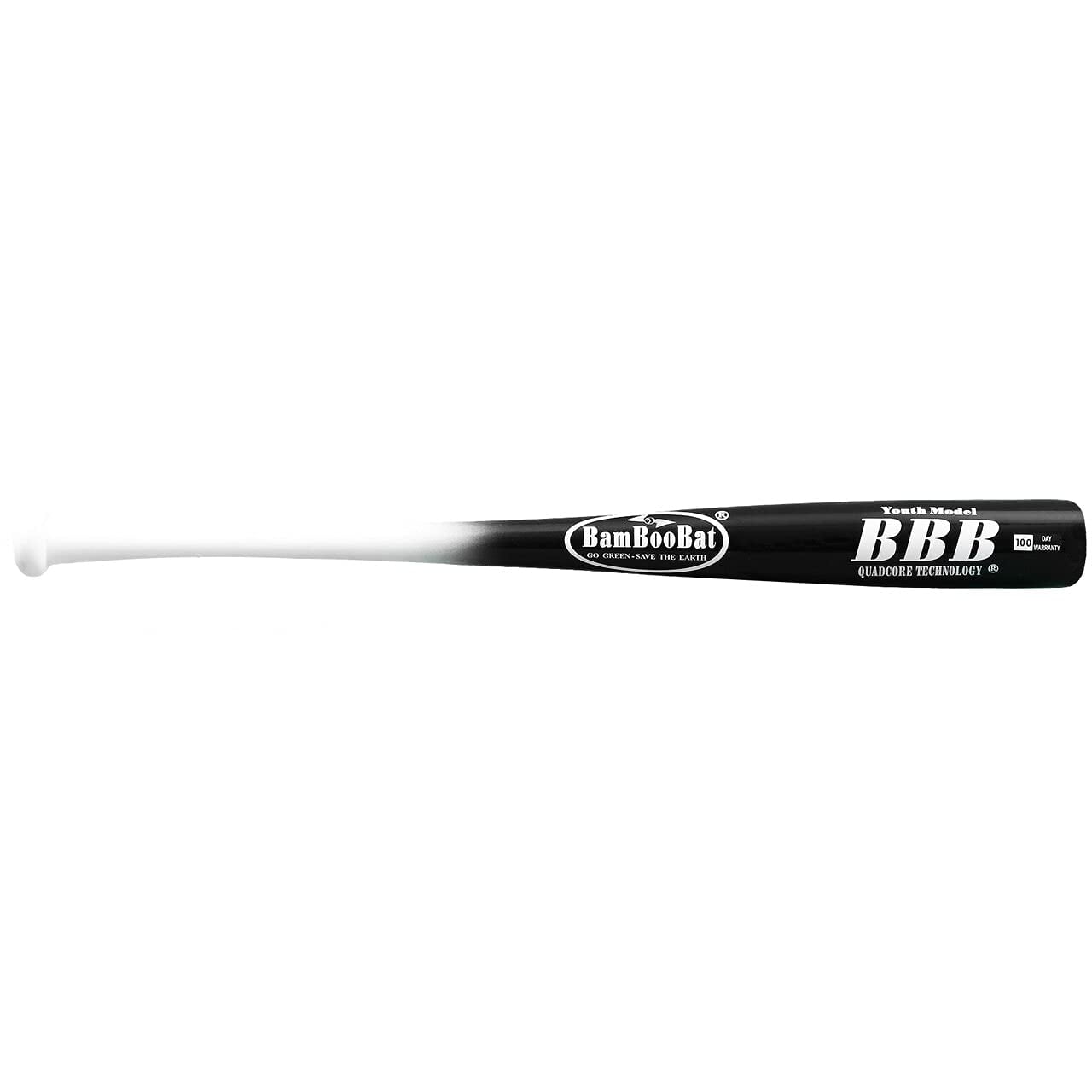 BamBooBat Bamboo Wood Youth Baseball Bat,