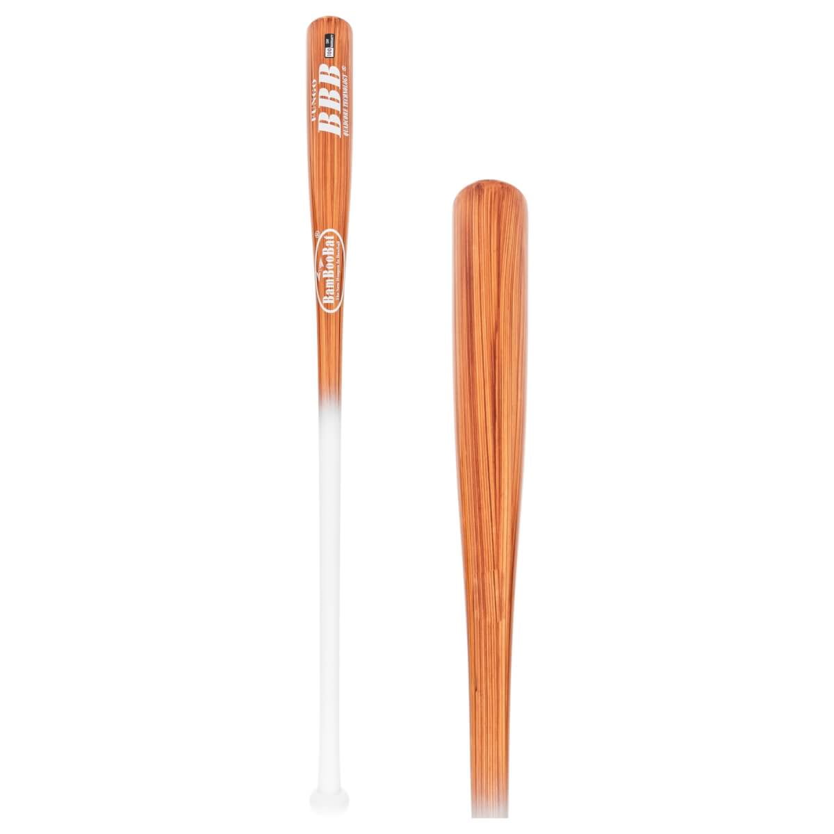 BamBooBat Bamboo wood Fungo Baseball Bat, 37"