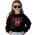 thumbnail image 1 of Bama Red Ink-Printed Sequins Sweatshirt for Women & Teens Alabama Fall Sports Sweater Black Sweatshirt Youth Small, 1 of 5