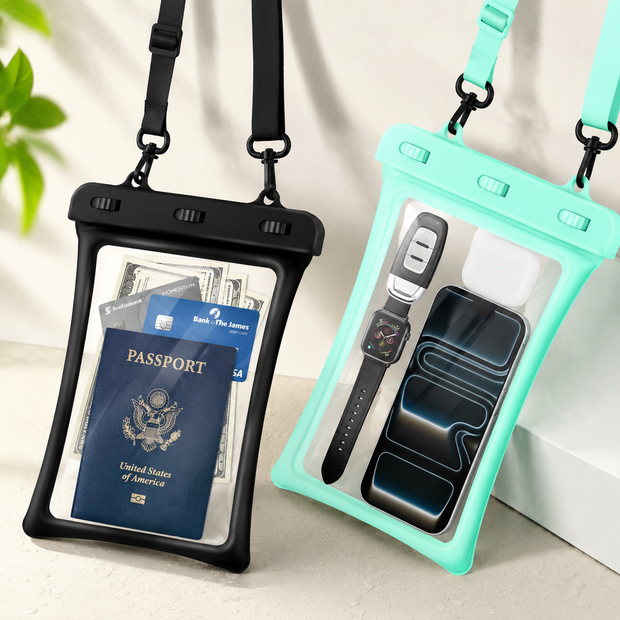 Bambang 2 Pack Floating Phone Pouch Adjustable TPU Dry Bag Fits Up To Bambang 2 Pack Floating Phone Pouch Adjustable TPU Dry Bag Fits Up To