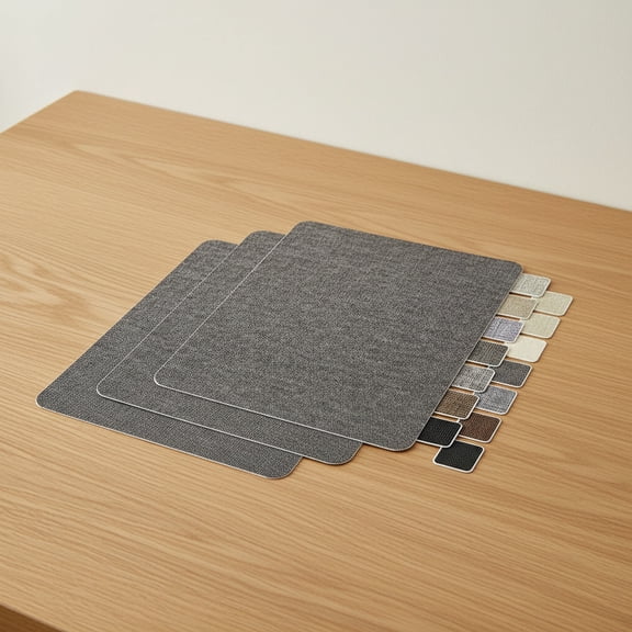 Bambang 9x11 Inch Self-Adhesive Linen Fabric Repair Patch for Upholstery, Couches, Car Seats, Dark Grey