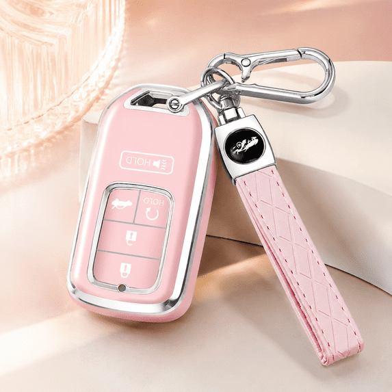 Bambang Key Fob Cover Compatible with Honda, TPU 5-Button Smart Key ...