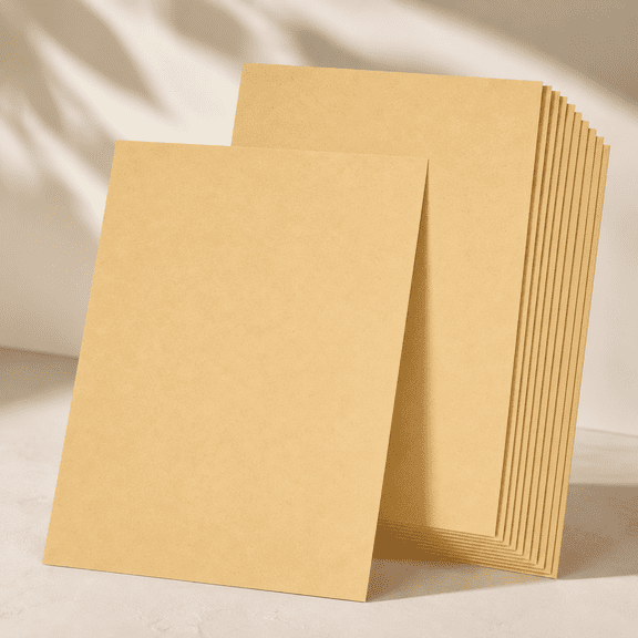 Bambang Light Brown Cardstock, 8.5 x 11 Inches, 80 lb, 24 Sheets for Crafts, Cards, Invitations and Menus
