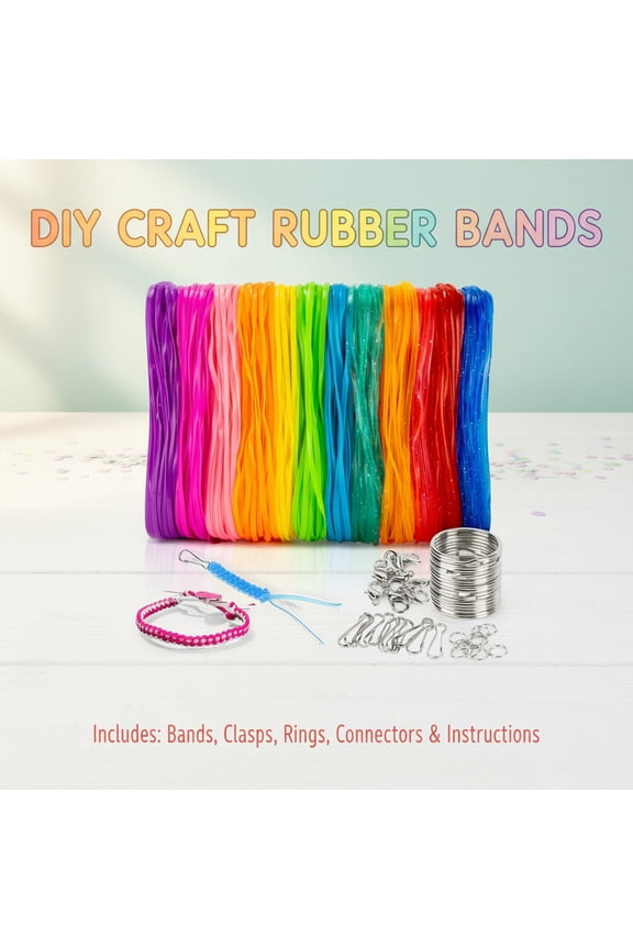 Plastic Lanyard String Kit for Jewelry, Bracelet, Keychain Craft Making, 10 Glossy Pieces for DIY Creative Projects