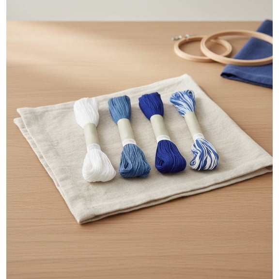 Bambang Sashiko 100% Cotton Thread Bundles, 4 Count Soft Durable Sewing Floss for DIY Arts, Crafts & Sewing Projects