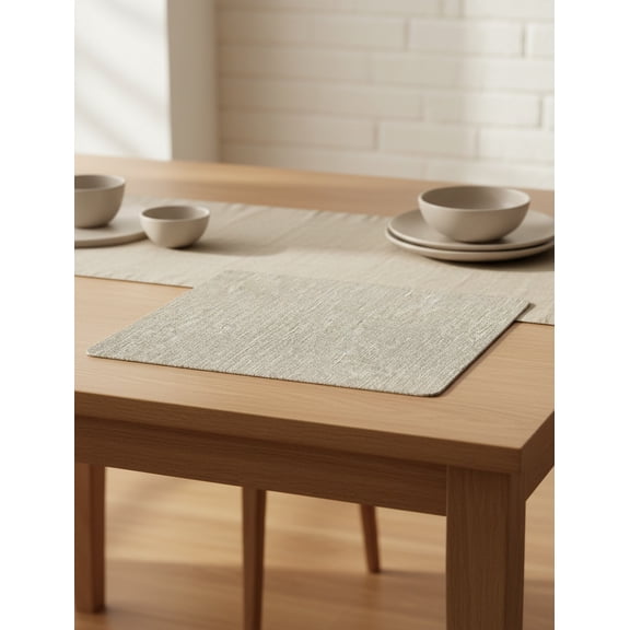 Bambang Self-Adhesive Linen Repair Patches, 8" x 11", Strong Washable Waterproof for Indoor Fabric Mending, Cream-Gray