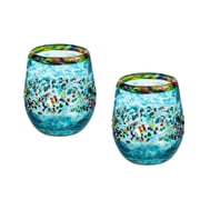 Bambeco Aqua Del Sol Stemless Glass, 14oz