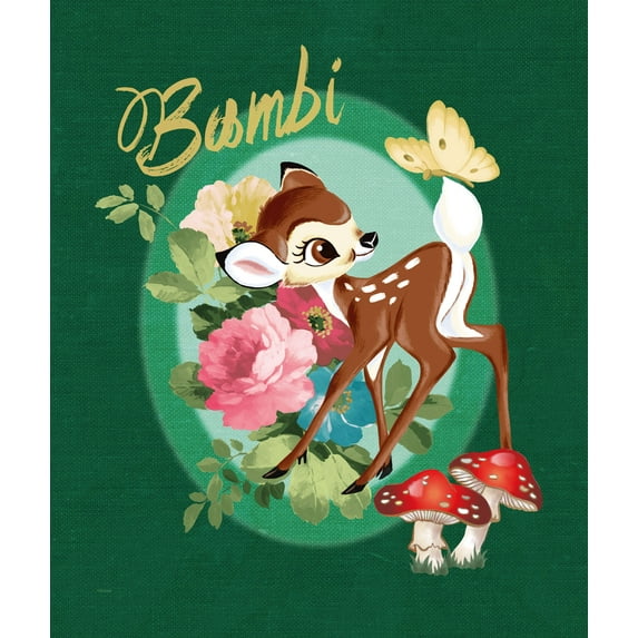 Bambi 80th Celebration Bambi Bouquet Kids Silk Touch Throw Blanket