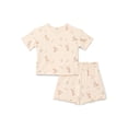 thumbnail image 1 of Bambi Baby Girls Faun Friends Textured Knit Top and Ruffle Shorts Set, 2-Piece, Sizes 0M-24M, 1 of 4