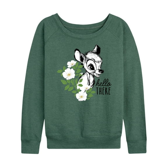 Bambi - Bambi Hello There - Women's Lightweight French Terry Long Sleeve Shirt