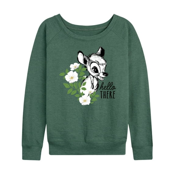 Bambi - Bambi Hello There - Women's Lightweight French Terry Long Sleeve Shirt