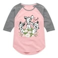 thumbnail image 1 of Bambi - Bambi Portrait Trio - Toddler And Youth Girls Raglan Graphic T-Shirt, 1 of 5