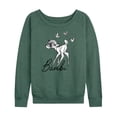 thumbnail image 1 of Bambi - Bambi Sketch Art - Women's Lightweight French Terry Long Sleeve Shirt, 1 of 5