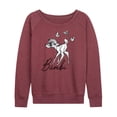 thumbnail image 1 of Bambi - Bambi Sketch Art - Women's Lightweight French Terry Long Sleeve Shirt, 1 of 5