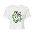 thumbnail image 1 of Bambi - Bambi Wreath - Juniors Cropped Cotton Blend T-Shirt, 1 of 4