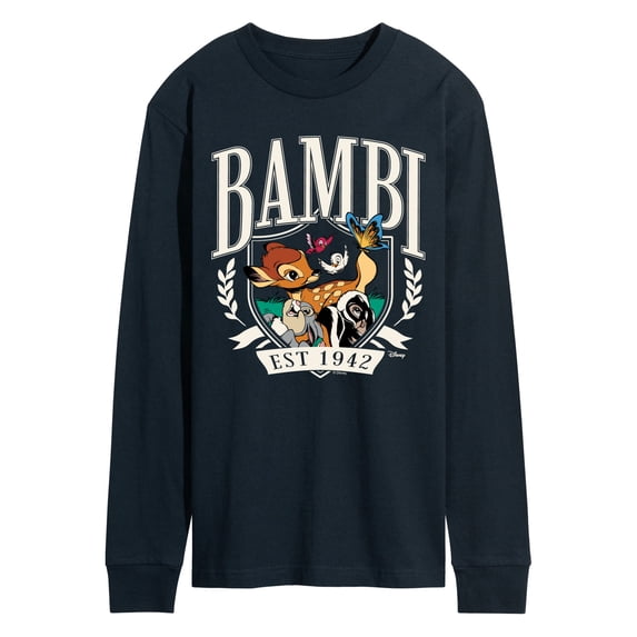 Bambi - Collegiate Long Sleeve Graphic T-Shirt