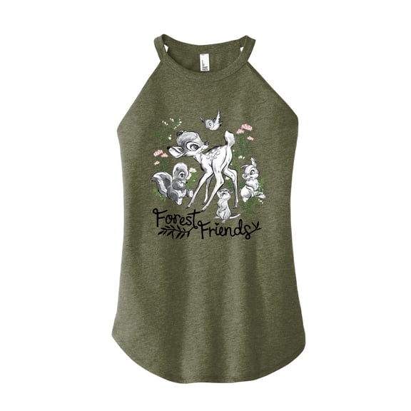 Bambi - Forest Friends - Juniors High Neck Tank Top