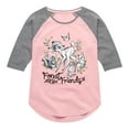 thumbnail image 1 of Bambi - Forest Friends - Toddler And Youth Girls Raglan Graphic T-Shirt, 1 of 5
