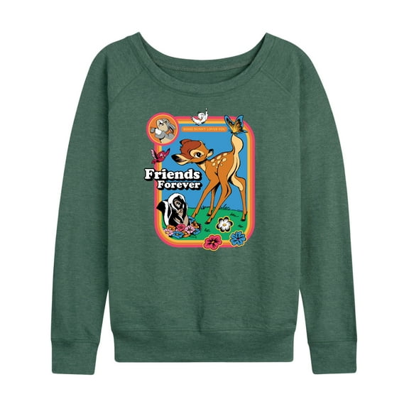 Bambi - Friends Forever - Women's Lightweight French Terry Long Sleeve Shirt