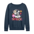 thumbnail image 1 of Bambi - I'm Hoptimistic Thumper - Women's French Terry Long Sleeve Pullover, 1 of 4