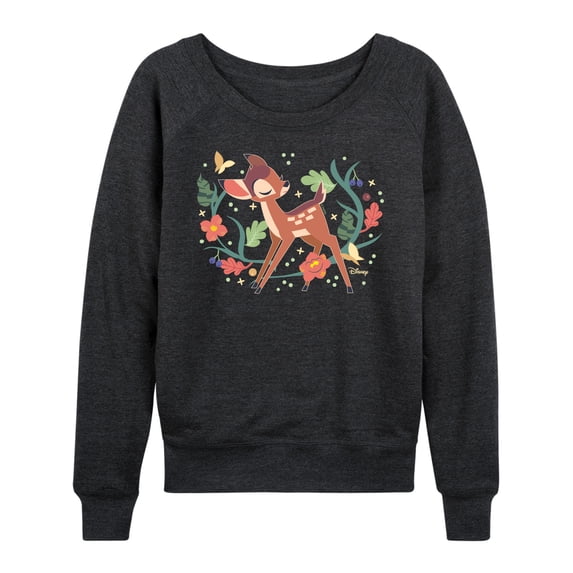 Bambi - Plants - Women's French Terry Long Sleeve Pullover