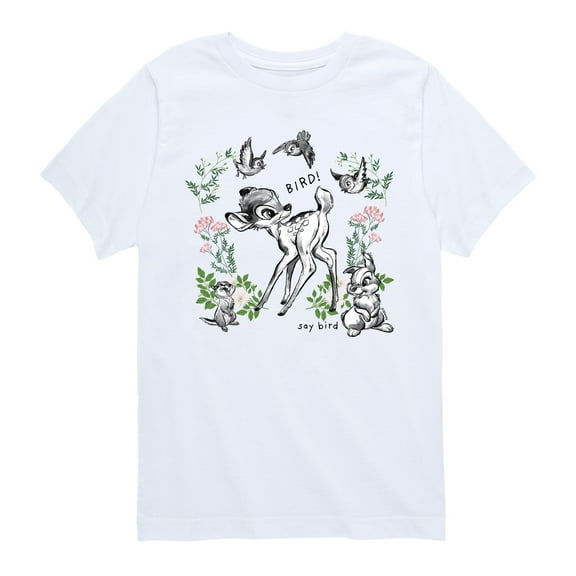 Bambi - Say Bird - Toddler And Youth Short Sleeve Graphic T-Shirt