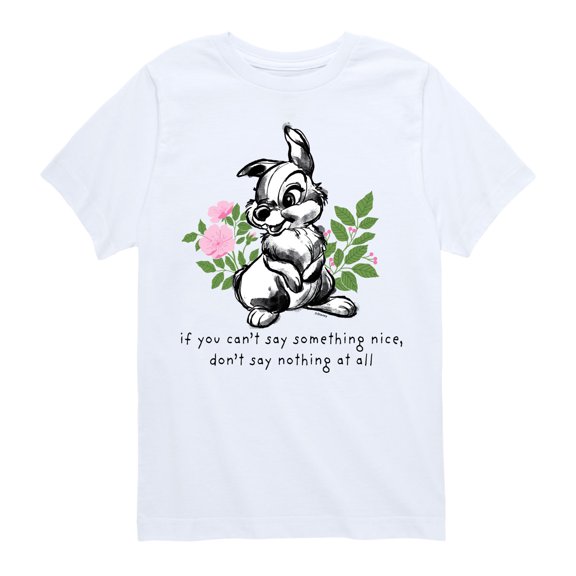 Bambi - Say Something Nice - Toddler And Youth Short Sleeve Graphic T-Shirt