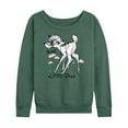 thumbnail image 1 of Bambi - Sweet Little Deer - Women's Lightweight French Terry Long Sleeve Shirt, 1 of 5
