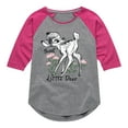 thumbnail image 1 of Bambi - Sweet Little - Toddler And Youth Girls Raglan Graphic T-Shirt, 1 of 4