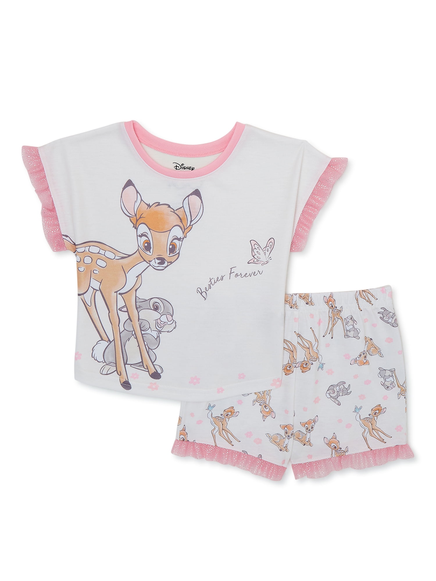 Bambi Toddler Girl Pajama Set 2 Piece Sizes 2T 5T