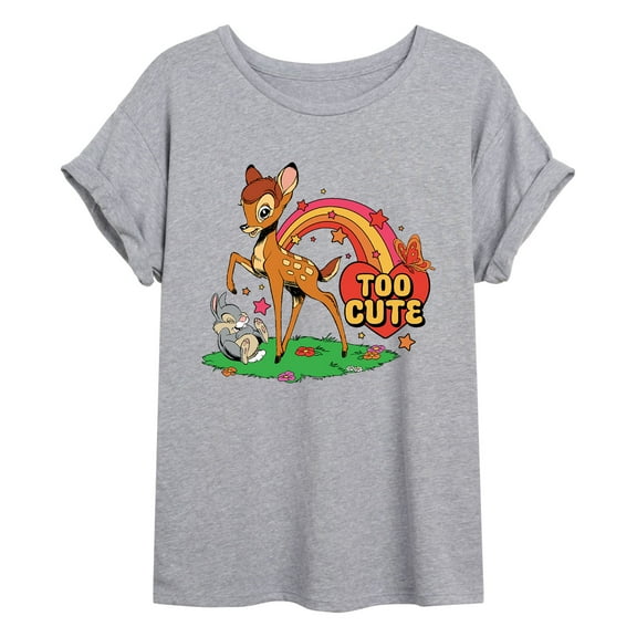 Bambi - Too Cute - Juniors Ideal Flowy Muscle T-Shirt