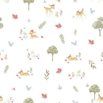 Bambi Watercolor Peel & Stick Wallpaper