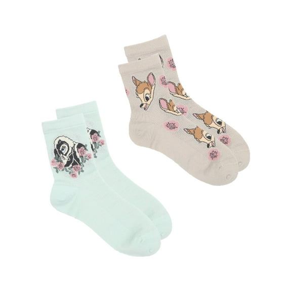 Bambi Women's Mid-Crew Socks, 2-Pack