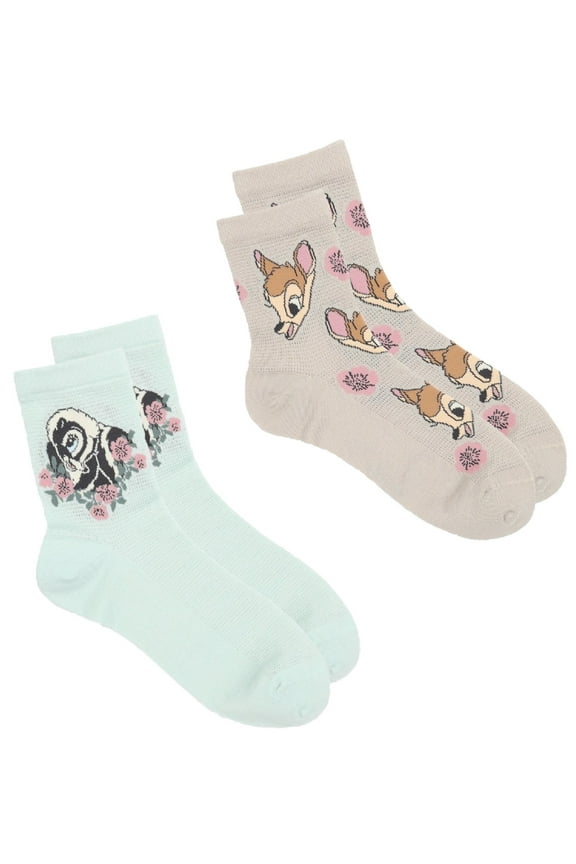 Bambi Women's Mid-Crew Socks, 2-Pack