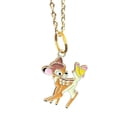 thumbnail image 1 of Bambi with Butterfly Cartoon Animal Pendant Necklace, 1 of 1